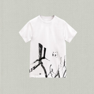 林夕筆風｜全棉T-Shirt｜人間｜01｜White