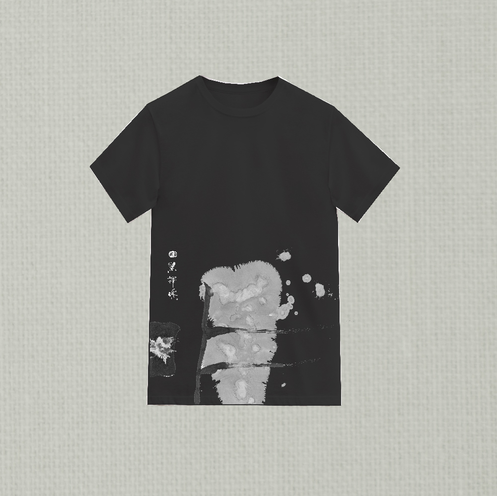 林夕筆風|全棉T-Shirt|黑擇明|02|Black